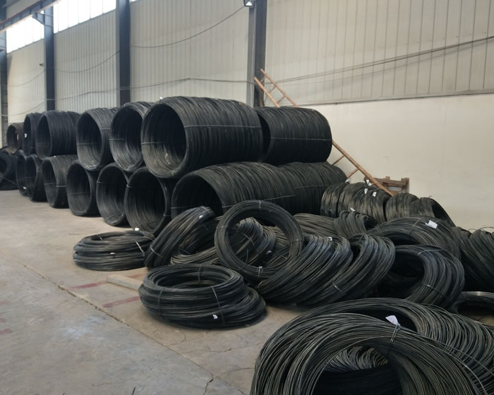 Raw pull spring steel wire